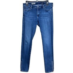 AG Adriano Goldschmied Zip Up Legging Ankle Skinny Jeans Size 31 Streetwear